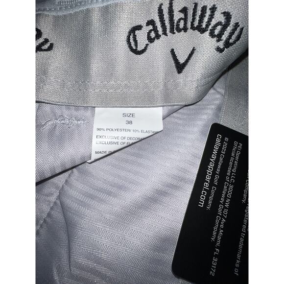 Callaway Performance Golf Short Men’s 38 Pearl Grey Htr - Picture 4 of 7